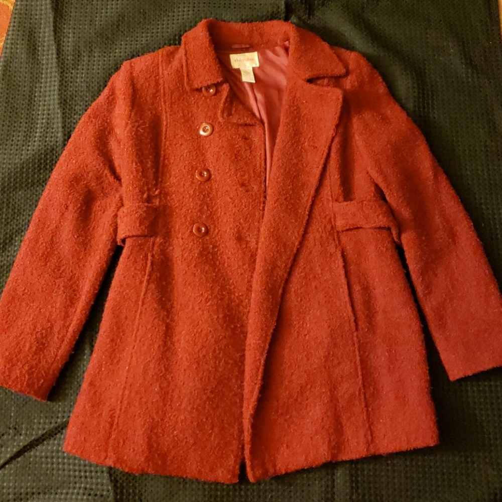 Xhilaration Cranberry colored coat size large. Ver